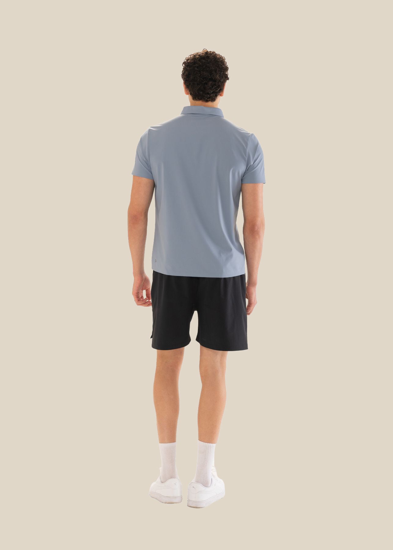 Men Lightweight Polo Tshirt Light Slate Grey - 6
