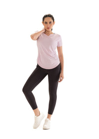 V Neck Active Tee - Purple - 6