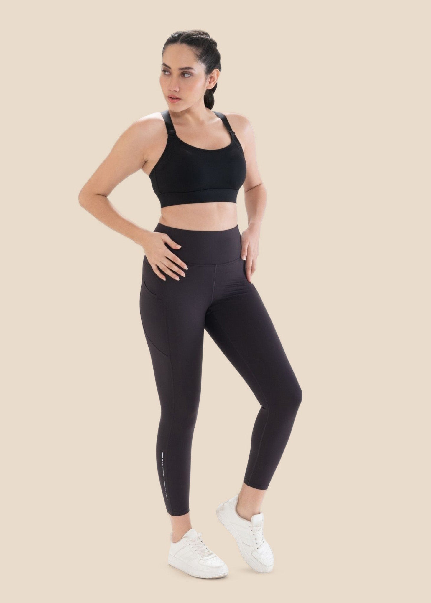 StrchFlex Performance Leggings - Coffee - 1