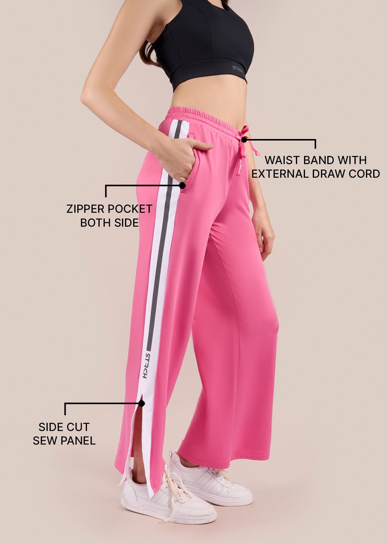 Play Core Workout Track Pant - Hot Pink - 3
