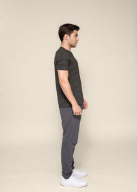 Men Camoflauge Print Active Tee Army Green - 5