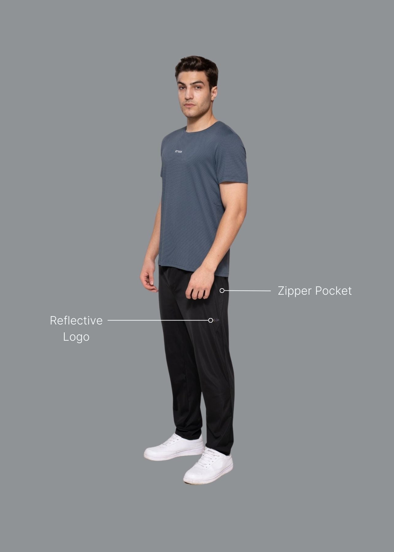 Men Flexi Track Pants Black - 2