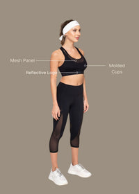 High Impact Breath-easy Sports bra - Black - 3