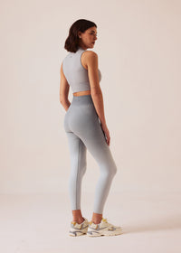 Women Seamless Zip Bra - Ultimate Grey - 3