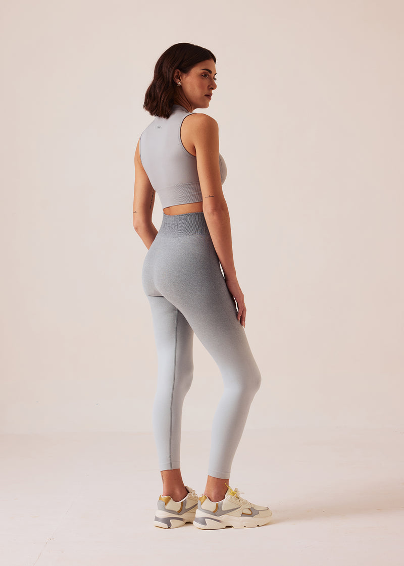 StrchFlex High performance Zip Sports bra - Ultimate Grey