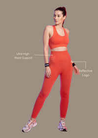 Strch Hyflo Seamless leggings - Coral - 3