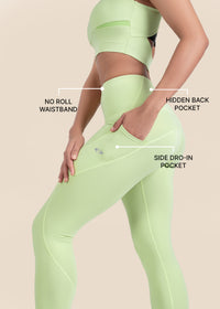 StrchFlex Training Leggings - Mint Green - 3