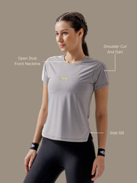 GrafeSTRCH Workout Tee - Grey - 3