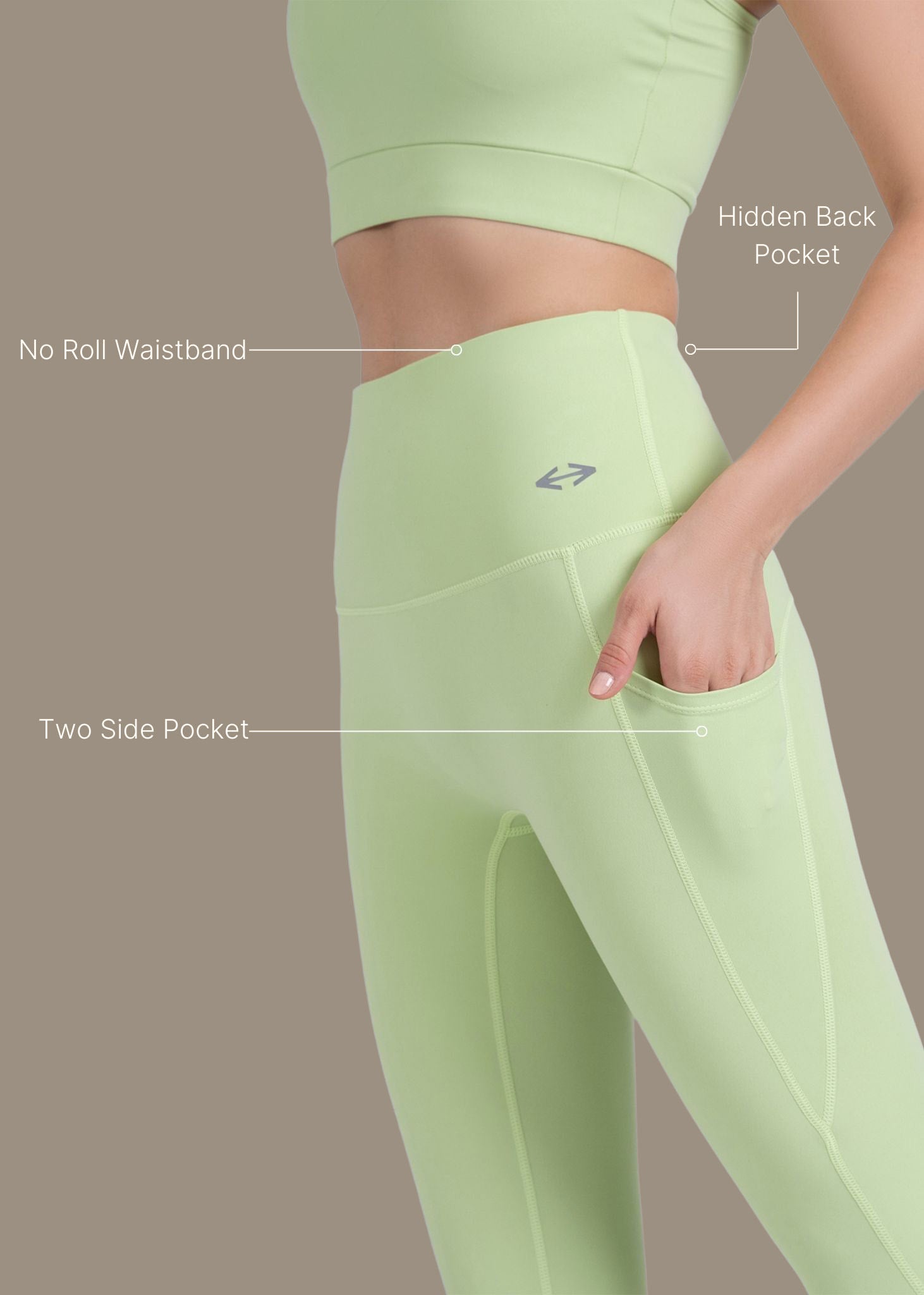 StrchFlex Everyday workout leggings - Mint Green