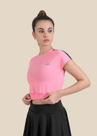 Gym core Cropped Tee - Pink - 4