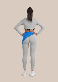 StrchFlex Sculpted Training Crop Top - Grey - 4