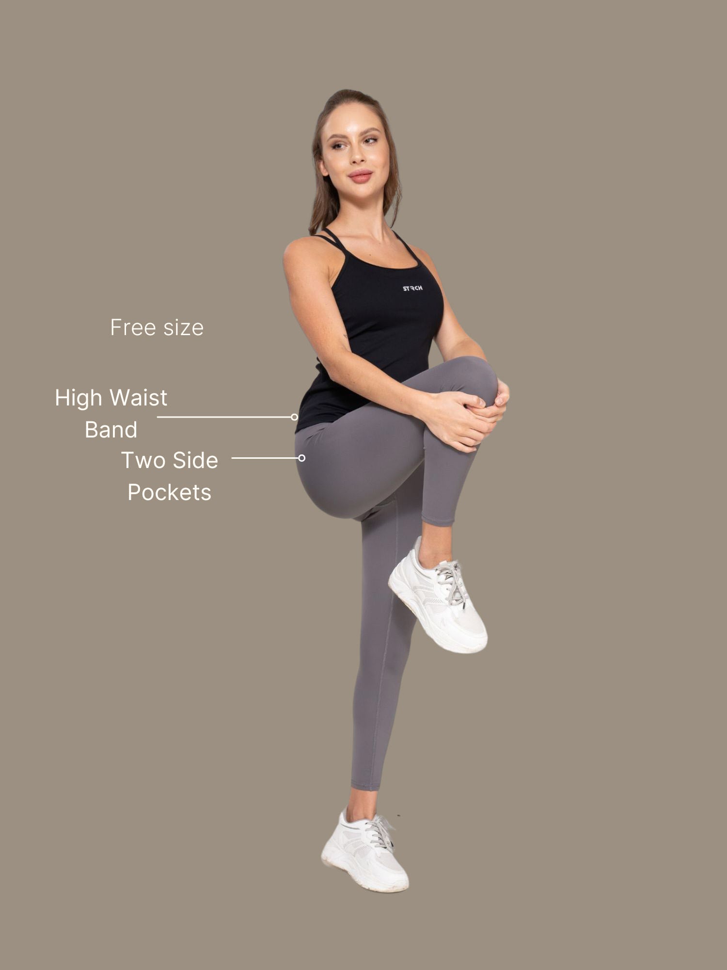 Every day training leggings - Grey - 3