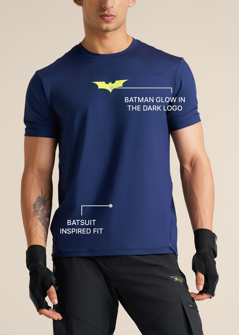 Batman Glow-in-the Dark Gym Tee- Navy
