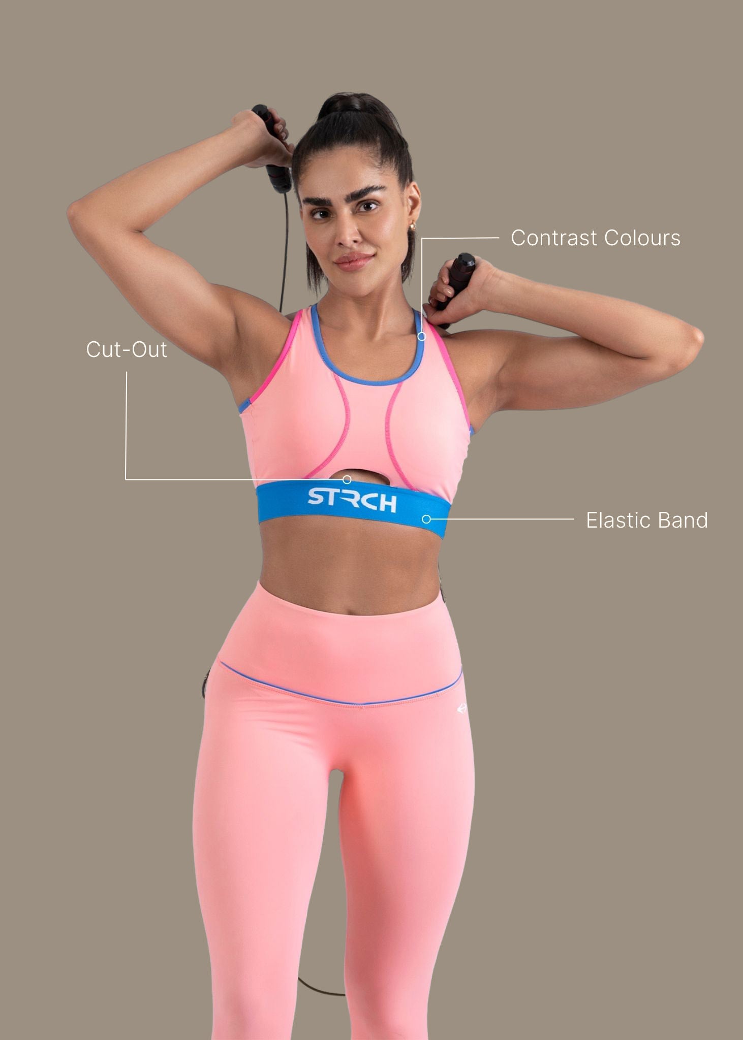 StrchFlex Light Performance Soprts bra - Pink