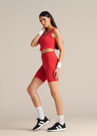 WonderForce Crop Top - Red - 4