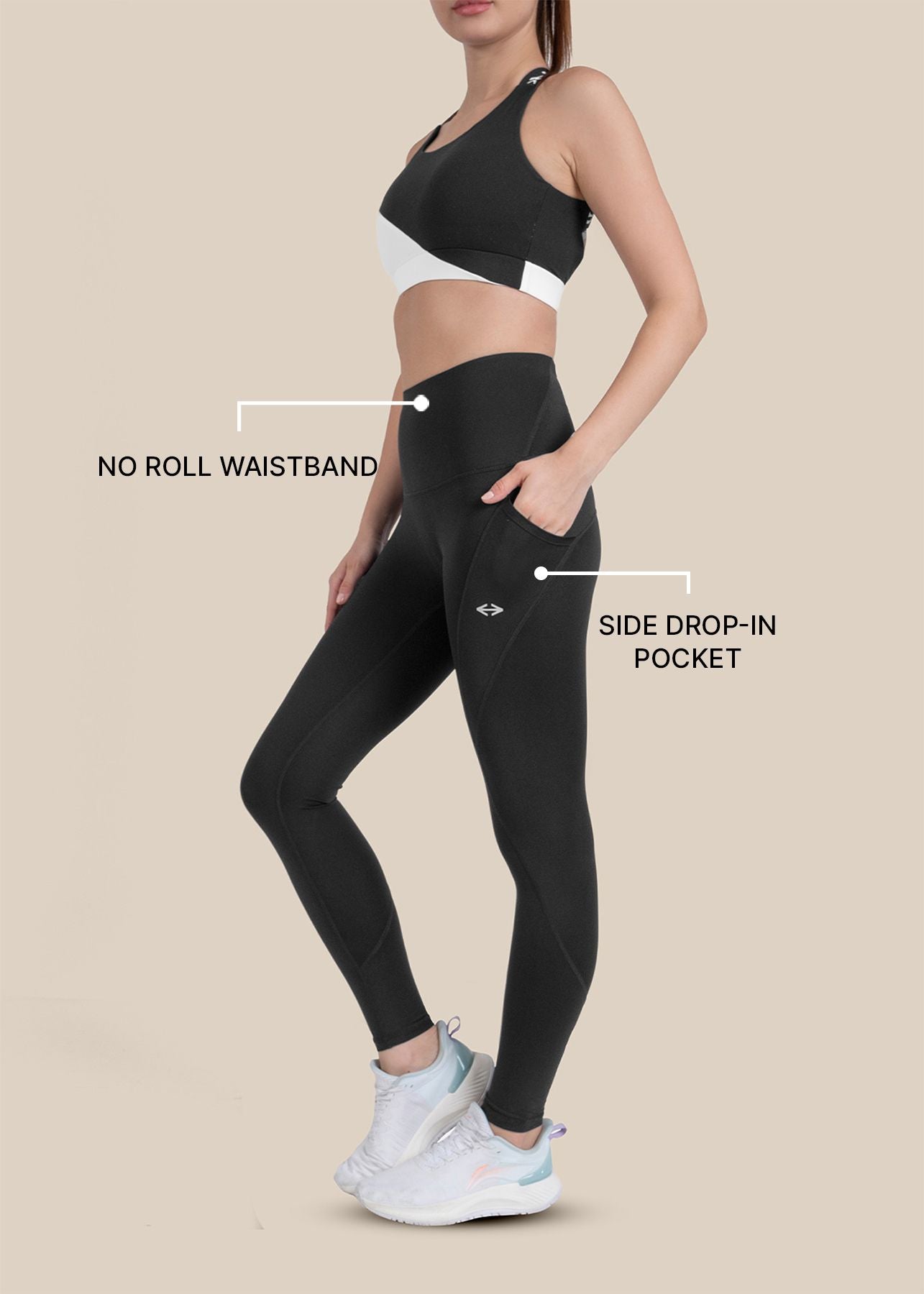 StrchFlex Training Leggings - Black - 3