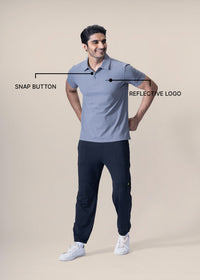 Men Active Polo Tshirt - Grey - 3