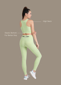 Women Stylish Open Back Bra - Mint Green - 3