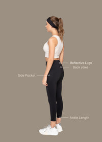 StrchFlex Ankle length leggings - Black - 3