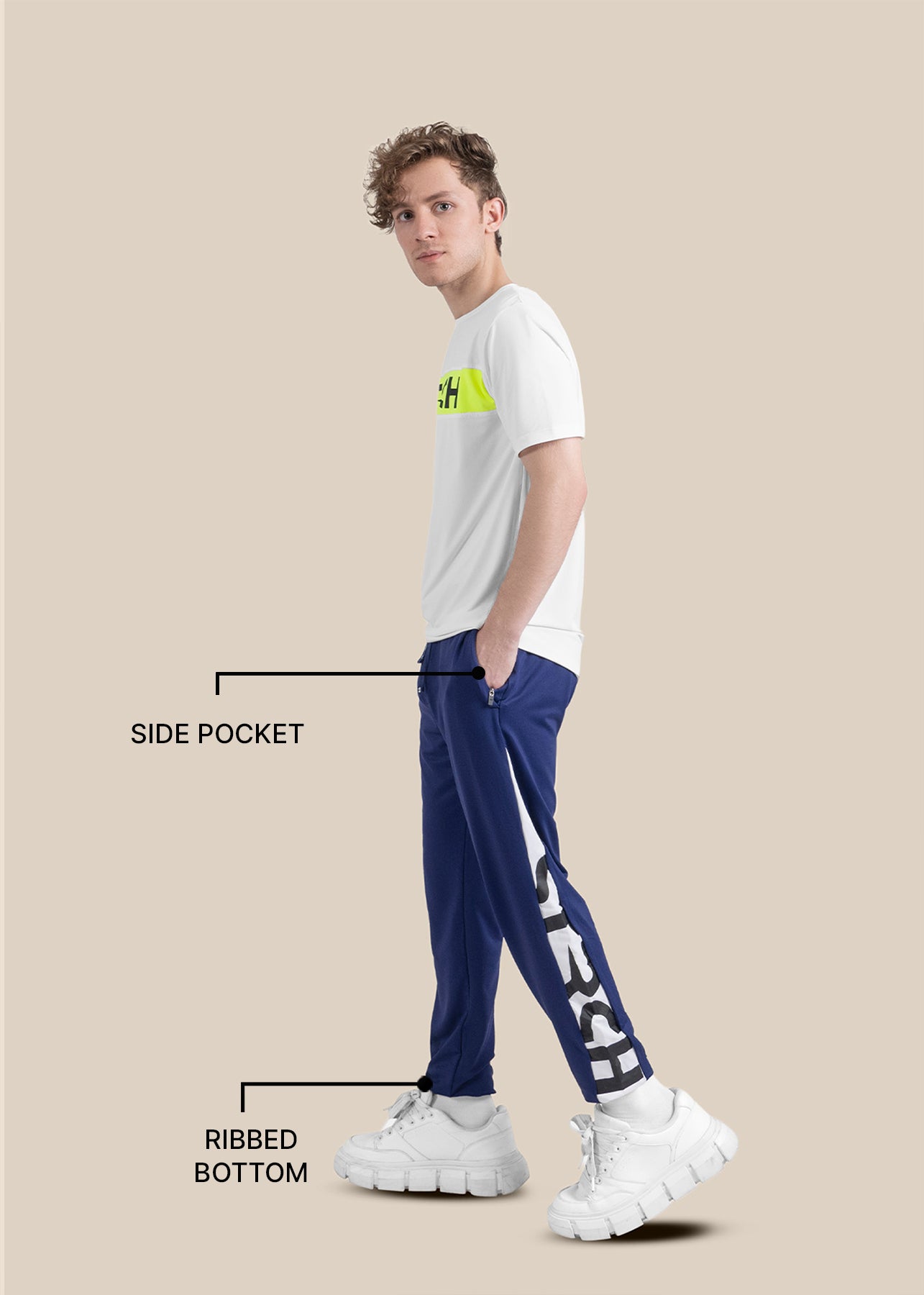 Men Performance Joggers - Navy Blue - 4