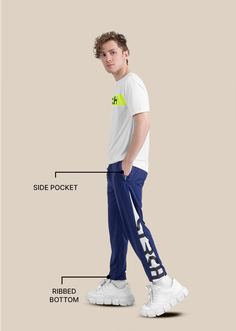 Men Performance Joggers - Navy Blue