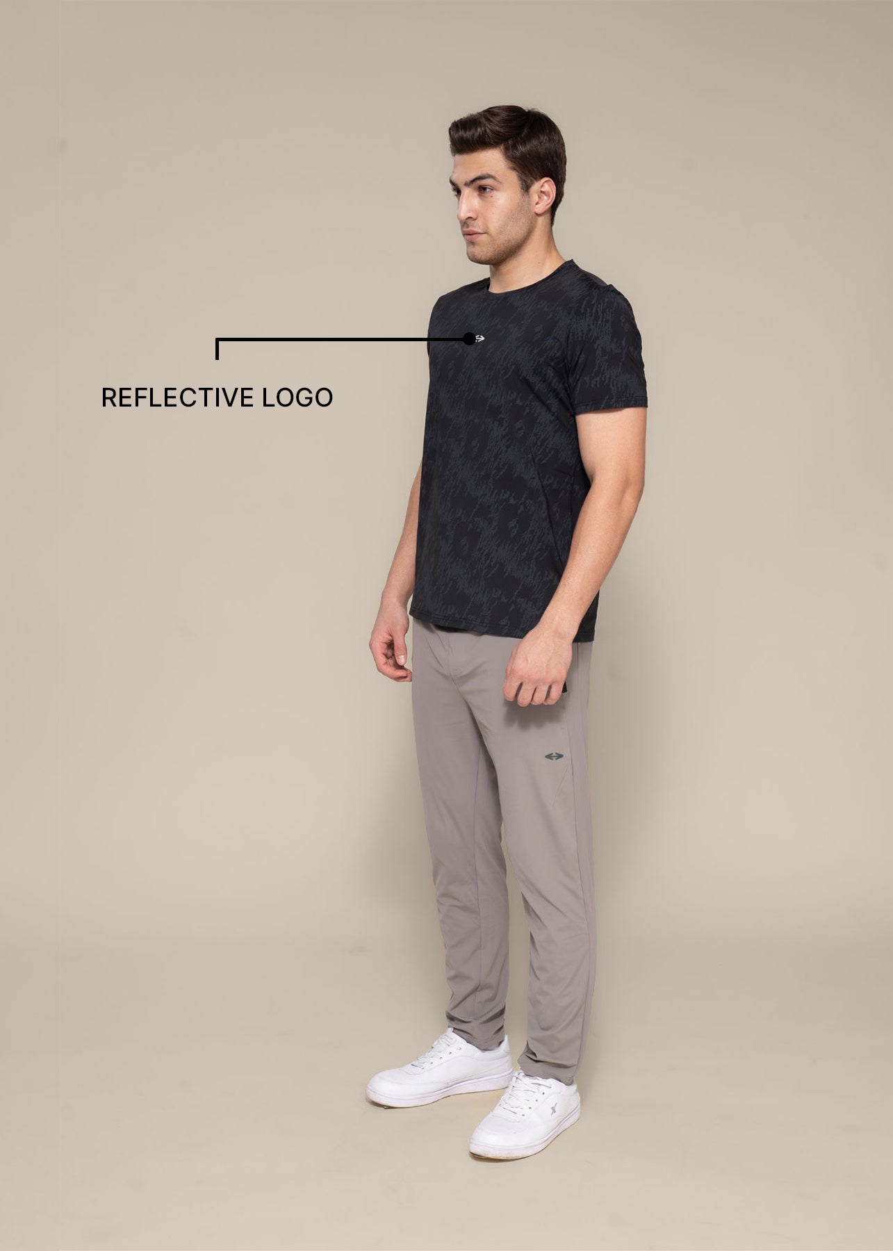 Men Slim Fit Tee Black - 3
