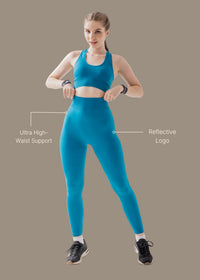 Strch Hyflo Seamless leggings - Teal - 3