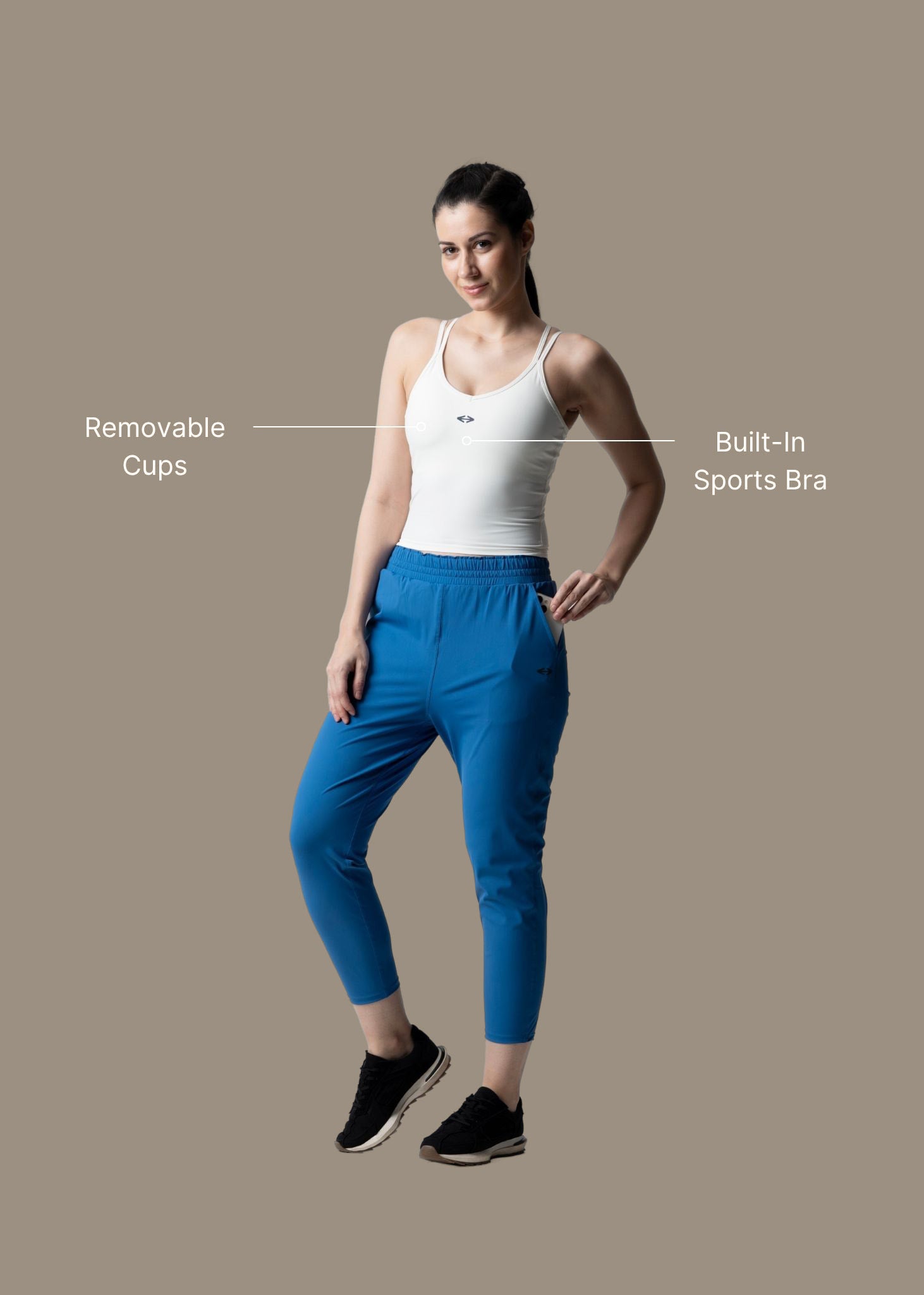 Criss Cross play Core Tank - White