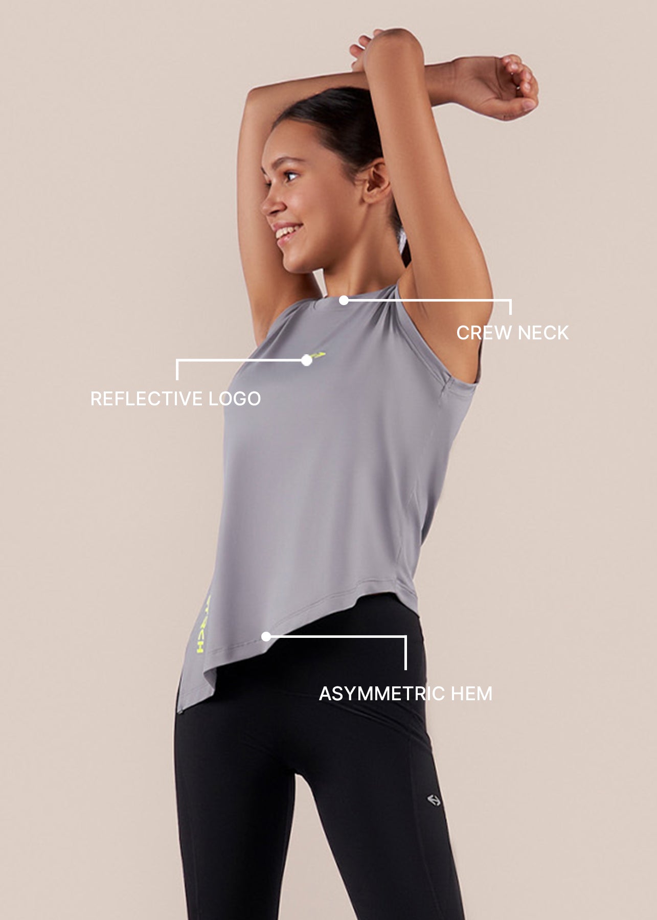 Play Core Workout Tank - Grey - 3