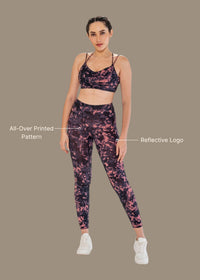 Workout Essential Printed Leggings - Delicate Pink - 3