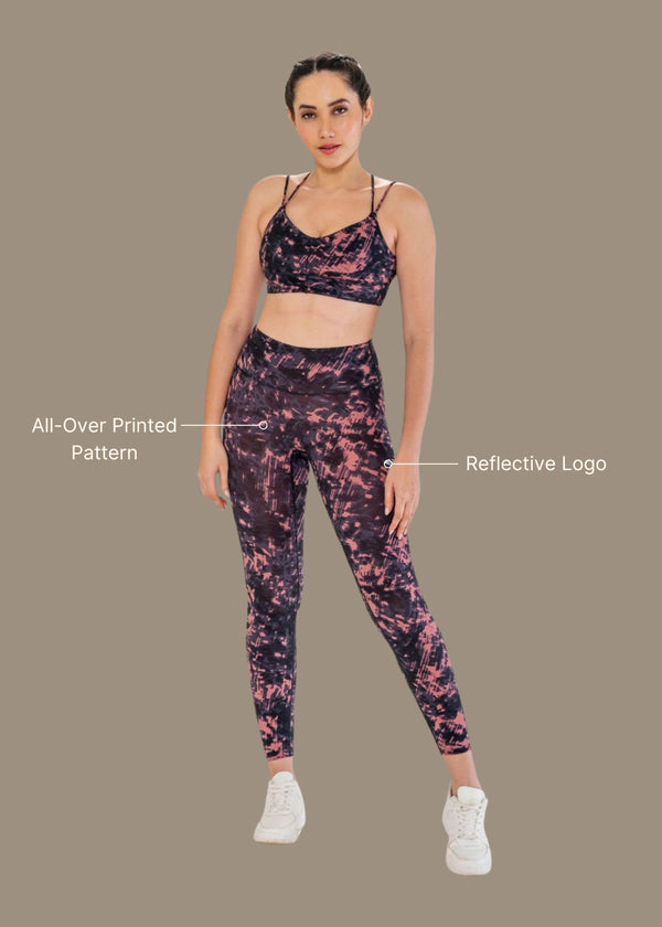 Workout Essential Printed Leggings - Delicate Pink - 3