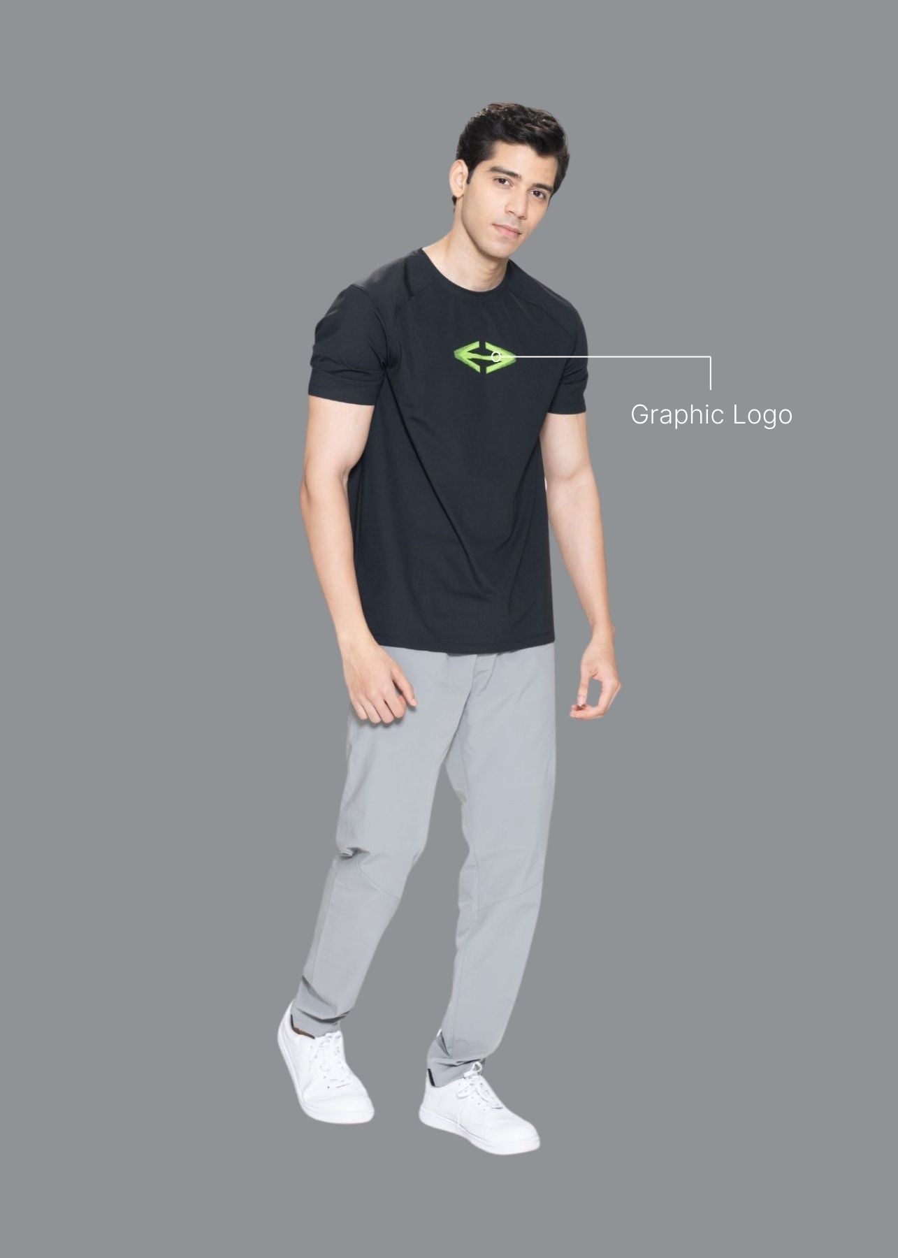 Men Quick Dry Tee Black - 2