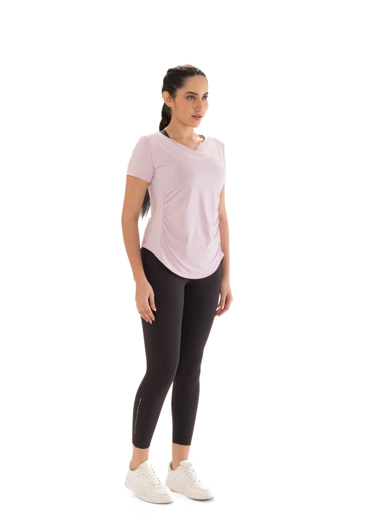 V Neck Active Tee - Purple - 5