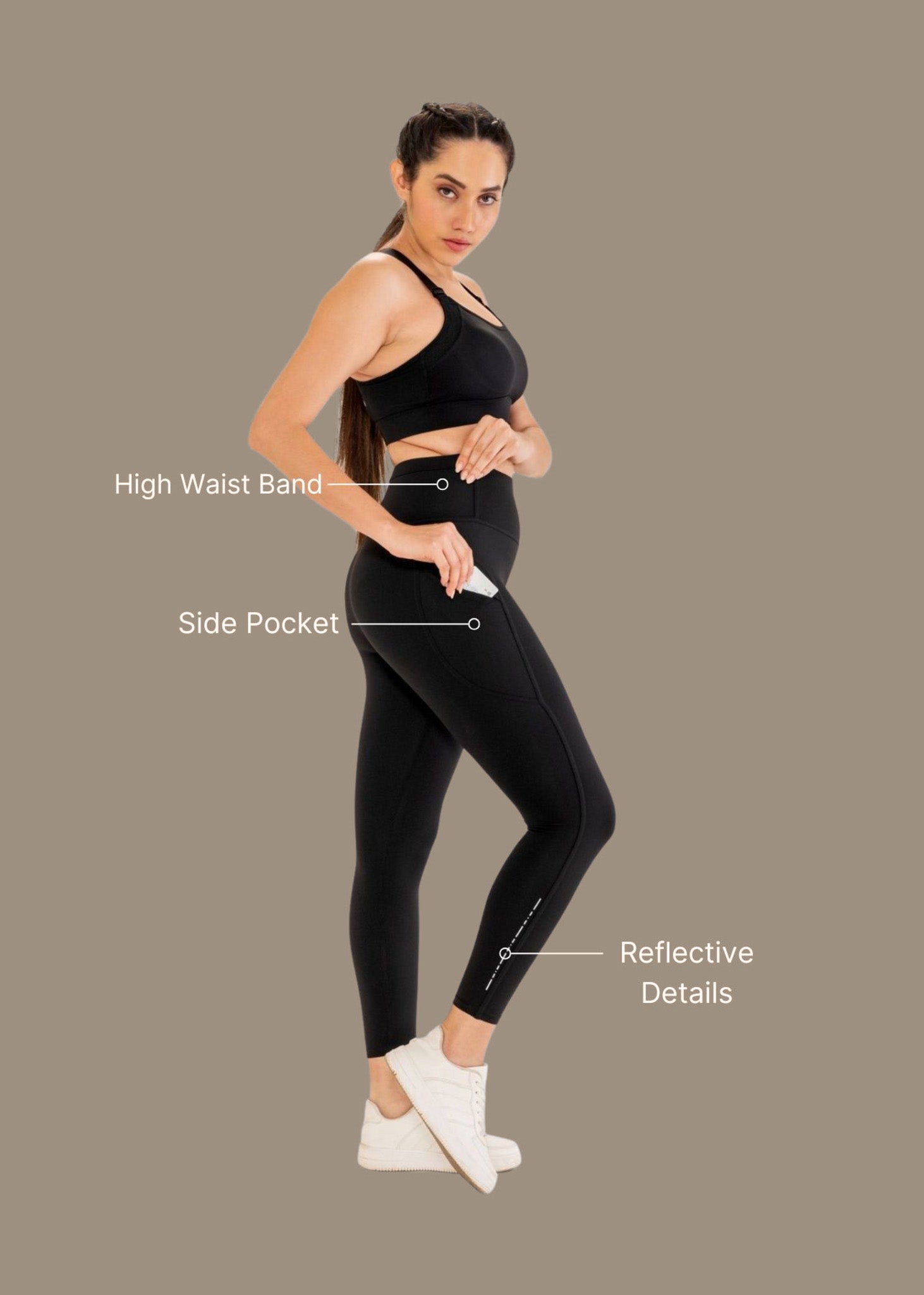 StrchFlex Performance Leggings - Black - 3