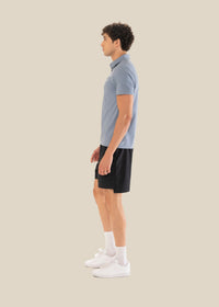 Men Lightweight Polo Tshirt Light Slate Grey - 4