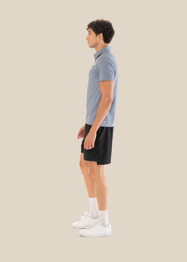 Men Lightweight Polo Tshirt Light Slate Grey - 4