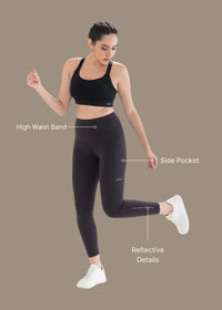 StrchFlex Performance Leggings - Coffee - 3