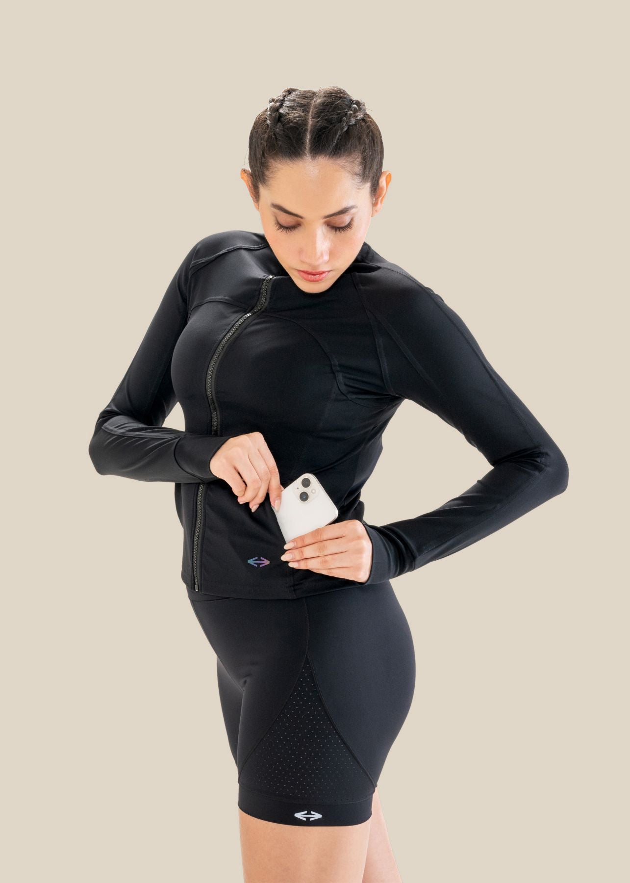 Curve define Jacket - Black