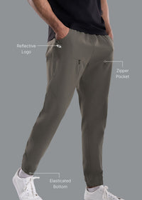 Men Running Joggers Dark Olive - 2