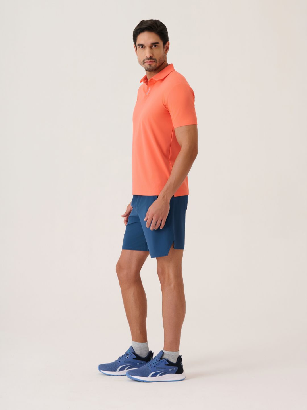 Men Cross-Court Polo 
- Coral