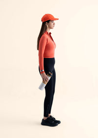 Women Seamless Crop Jacket - Coral - 4
