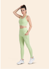 Women Stylish Open Back Bra - Mint Green - 5