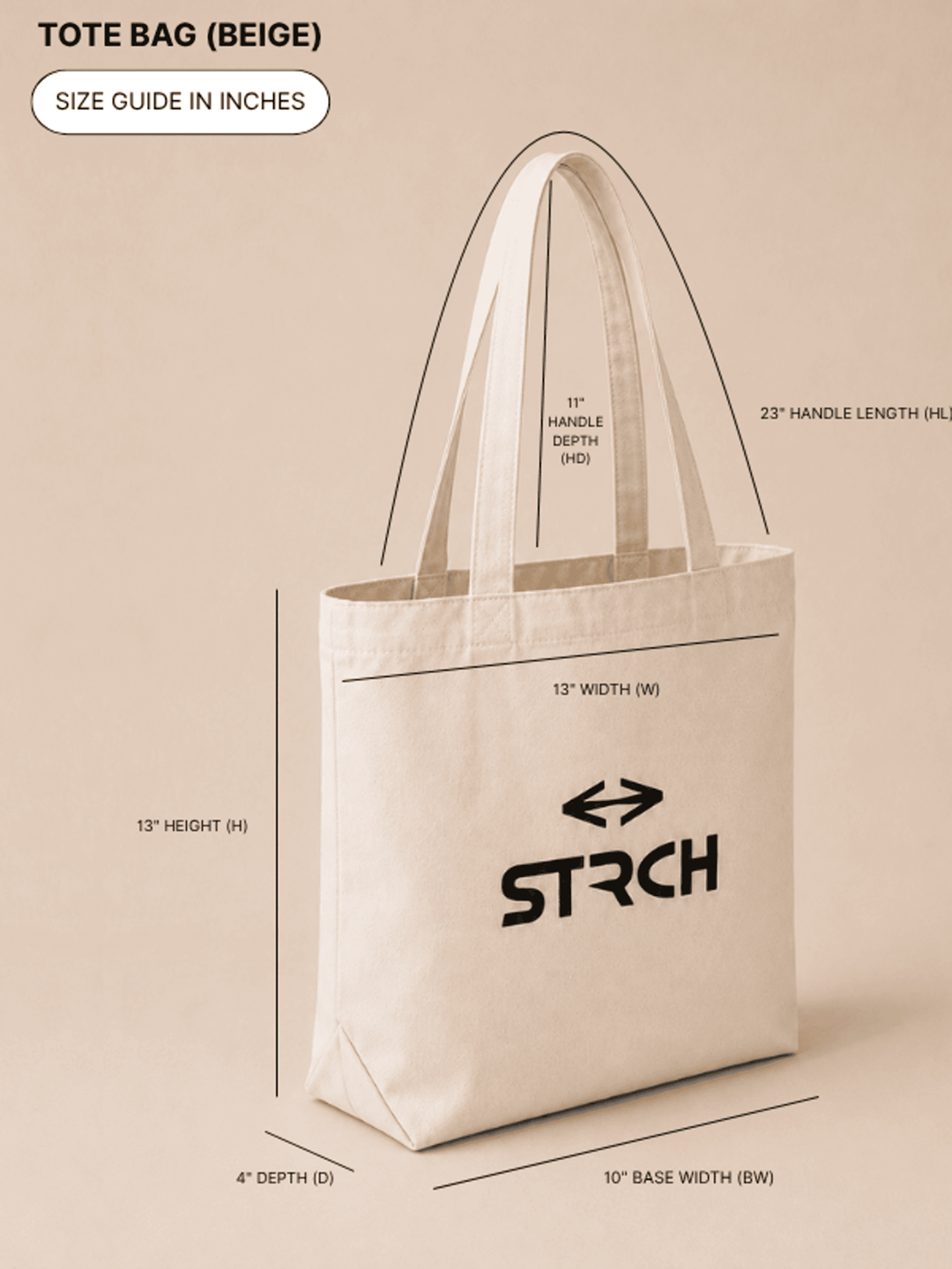 STRCH Momentum Tote Bag - White
