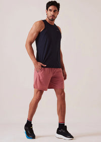 Men Quick Dry Training Shorts - Dusty Rose - 5