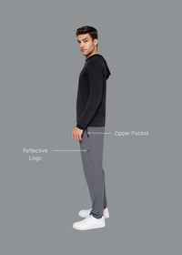 Men Flexi Track Pants Dark Grey - 2