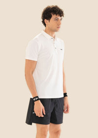 Men Structured Polo White - 4