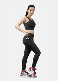 Gym to Yoga Leggings - Black - 5