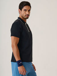 Men Superman high Performance Tee - JetBlack