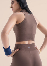 Seamless Workout Core leggings - Mocha Brown - 6