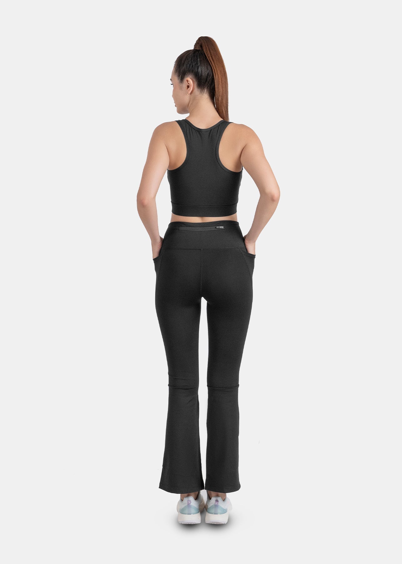 High Impact Basic Workout Sports Bra - Black - 5